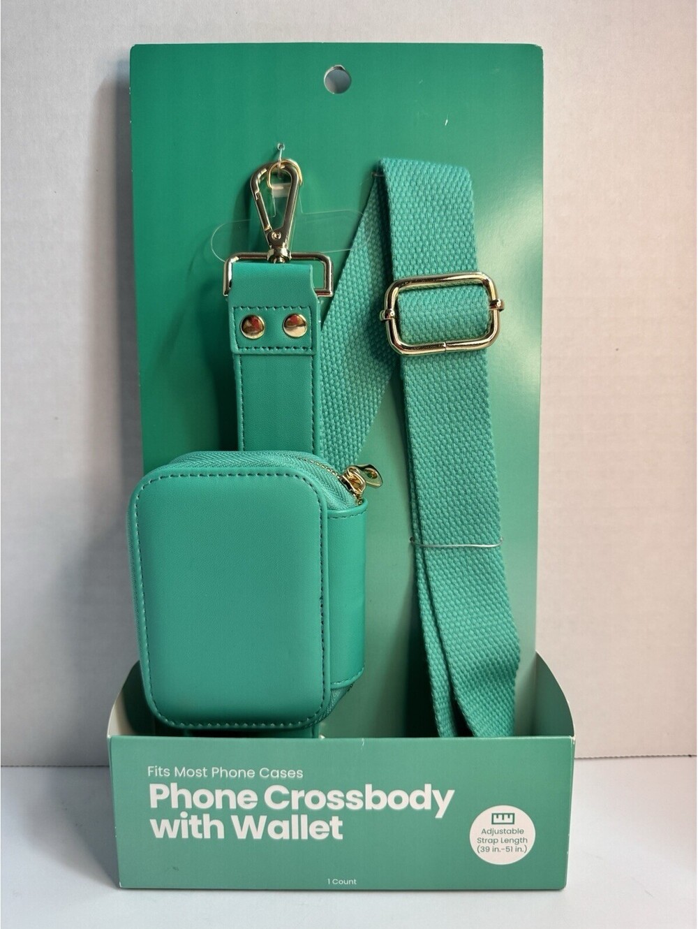 Universal-Fit Turquoise Phone Crossbody with Wallet - BRAND NEW!